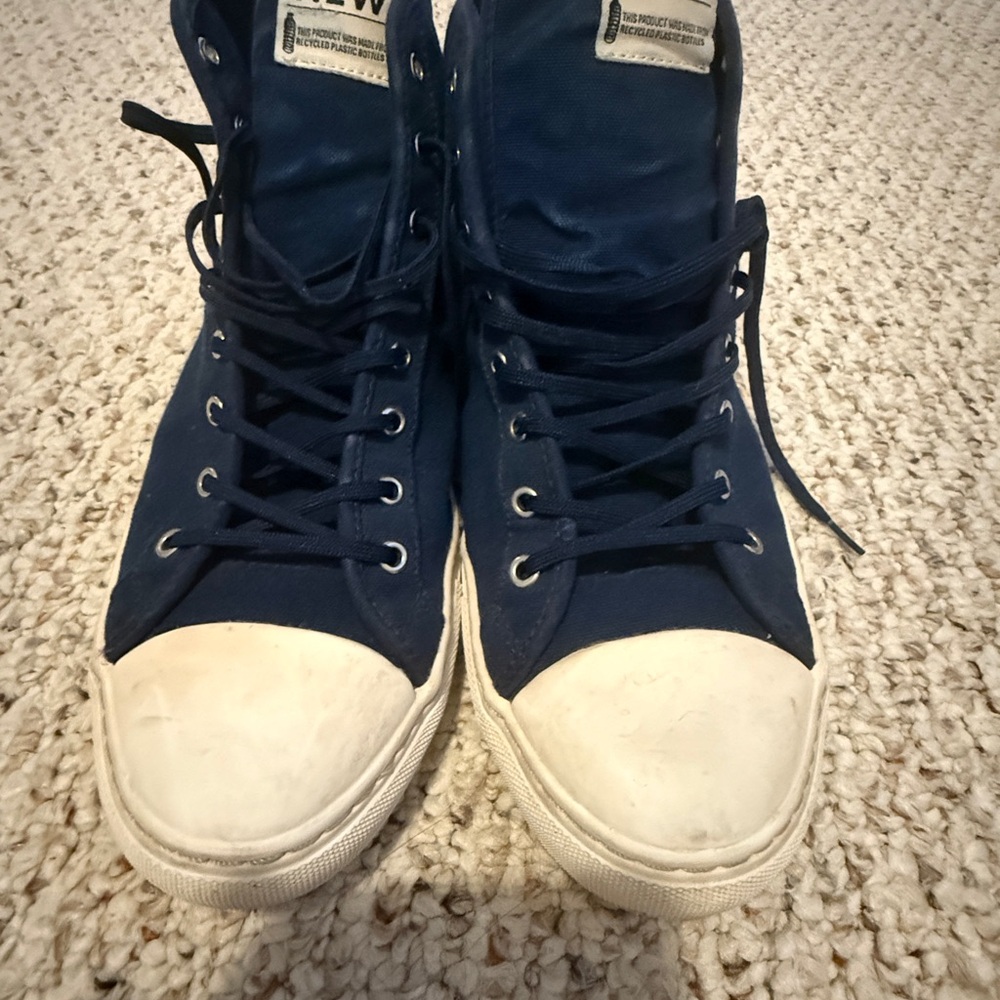 Classic Navy High-Top Sneakers